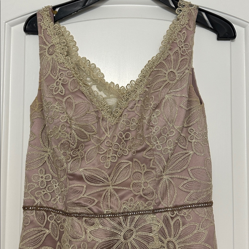 JS Collections Lavender and Gold Dress